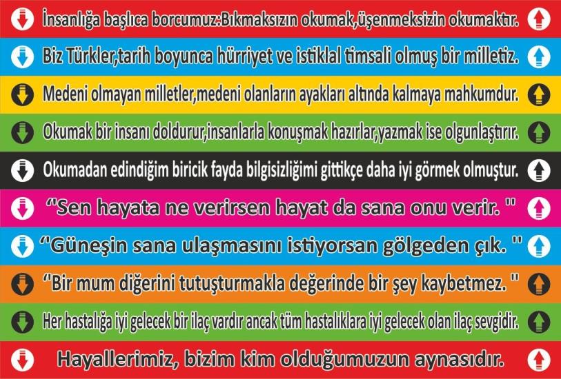 Merdiven Yazısı 10 (Laminasyonlu)