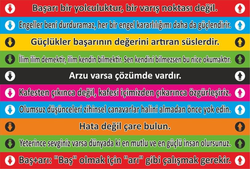 Merdiven Yazısı 19 (Laminasyonlu)