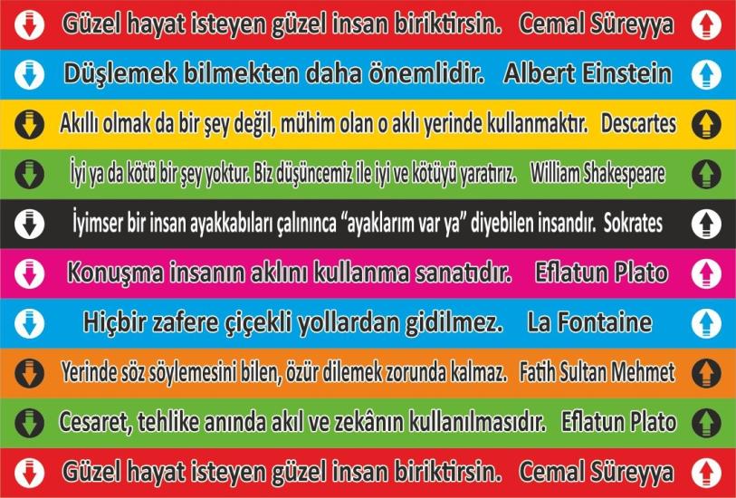 Merdiven Yazısı 20 (Laminasyonlu)
