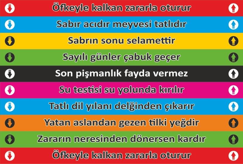 Merdiven Yazısı 22 (Laminasyonlu)