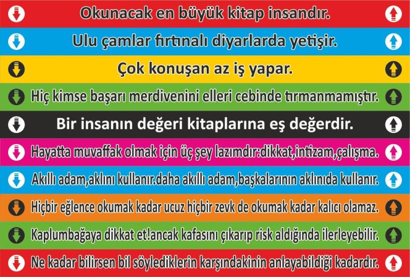 Merdiven Yazısı 03 (Laminasyonlu)